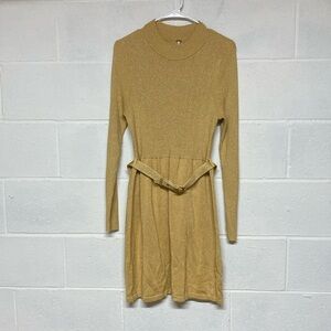 Free People Large Gold with Sparkles Dress